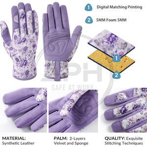 Guantes de Jardinería Hechos en Pakistán, con Impresión Personalizada, Palma Reforzada, Guantes de Jardín para Exteriores, Precio al por Mayor, Guantes Florales para Jardinería - Product Image 5