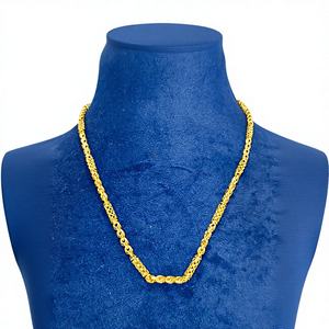 Cadena Bahubali de Oro Sólido de 22K, Collar Clásico de Eslabones, Joyería Fina para Uso Diario, Regalo Unisex para Bodas y Fiestas - Product Image 1