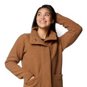 Manteau d'hiver mi-long classique pour homme à col montant boutonné en coton/fibre de bambou avec imprimé en relief en caoutchouc - Product Image 5