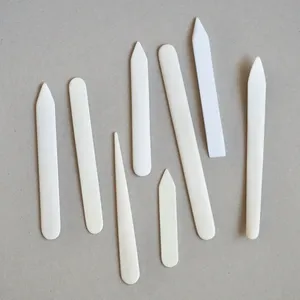 Plioir artisanal en os de buffle naturel poli, outil de pliage de papier pour la reliure, le travail du cuir, l'origami et le pliage du papier - Product Image 4