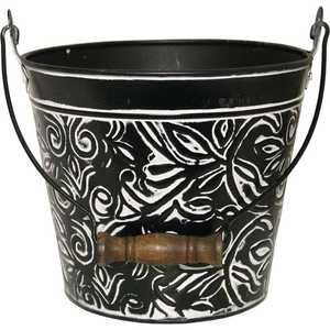 Rustic Galvanized Metal Oval Planter For Outdoor Garden Flower <b>Container</b> - Product Image 4