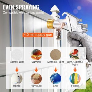 Serbatoio a Pressione per Vernice Spray da 30L/7.5gal con Agitazione Automatica, 70psi, Pressione Regolabile, Supporto OEM Personalizzato - Product Image 4