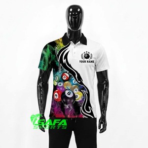Camisetas de Polo Personalizadas SAFA SPORTS para Billar, Sublimadas, Uniformes para Equipos de Snooker, Ropa Deportiva de Secado Rápido - Product Image 3