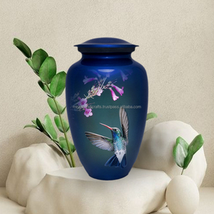 Urna de cremación de Metal clásica para adultos de 200 pulgadas cúbicas, diseño de ardilla conmemorativo hecho a mano para cenizas humanas, suministro conmemorativo funerario - Product Image 6