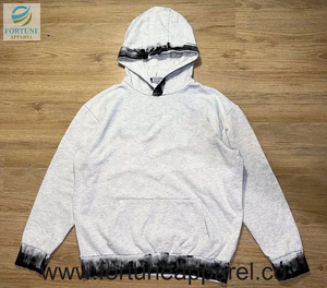 เสื้อฮู้ดดี้ OEM 2026 แบบสั่งทำขายส่ง เสื้อผ้าสตรีทแวร์ผู้ชาย พิมพ์ลายได้ ยูนิเซ็กส์ ผ้าฝ้ายออร์แกนิคคุณภาพสูง ทรงโอเวอร์ไซส์ - Product Image 2