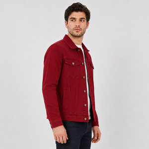 Veste en jean d'hiver durable pour homme - Style classique, confort pratique, polyvalence, option de fermeture avant pour les sorties décontractées et les activités de plein air - Product Image 4
