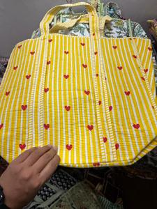Designer Cotton Open Floral Design Shoulder <b>Bag</b> for Women Stylish Casual Handbag Soft <b>Fabric</b> Lightweight Carry <b>Bag</b> Pack 5 - Product Image 1