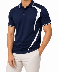 Chemise Piqué Homme Personnalisable à Manches Courtes – Tissu Respirant Tricoté Couleur Unie Polyester/Coton 220g – ODM Faible MOQ - Product Image 4