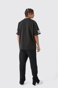 High Quality Heavy Weight 100% Cotton Men Plain T-Shirt Boxy Fit Oversized Tee Custom Logo Printing <b>Tshirt</b> cheap price OEM - Product Image 2