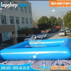 Piscine gonflable ronde pour enfants en PVC de 3 mm d'épaisseur, bleue, portable, étanche, pour usage domestique et commercial - Product Image 6