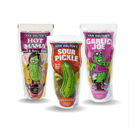 Cornichons acidulés à la framboise bleue Van Holtens de qualité supérieure pour le commerce mondial
