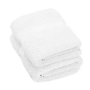 Ensemble de serviettes de bain en coton blanc, couleur unie, rectangulaires, teintes, douces pour la peau, style usage domestique - Product Image 1