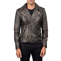 Classique hommes veste en cuir élégant Slim Fit Biker vêtements d'extérieur parfait pour l'hiver décontracté mode Durable Zip manteau avec moderne Desig