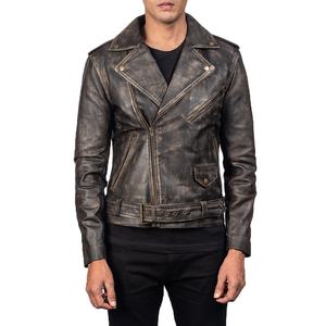 Chaqueta de cuero clásica para hombre, ropa de abrigo de motociclista ajustada con estilo, perfecta para invierno, moda informal, abrigo con cremallera duradera con diseño moderno - Product Image 1
