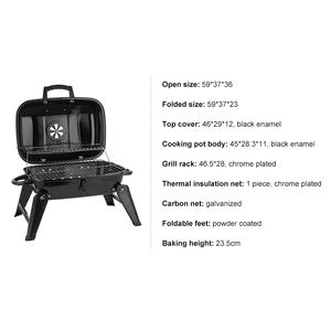 Gartenparty Picknick Kleiner <span class=keywords><strong>Grill</strong></span> ofen <span class=keywords><strong>Mini</strong></span> Outdoor Holzkohle <span class=keywords><strong>grill</strong></span> Tragbarer <span class=keywords><strong>Grill</strong></span> mit Flammens icherheits stahl konstruktion - Product Image 4