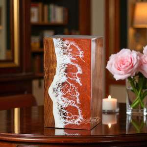 Boîte à bijoux en résine Ocean Foam, style moderne et luxueux, pour le salon - Product Image 2