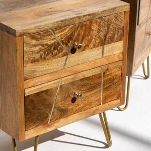 Table de chevet Vandana Orion Merino, table de nuit moderne en bois pour intérieurs minimalistes - Product Image 2