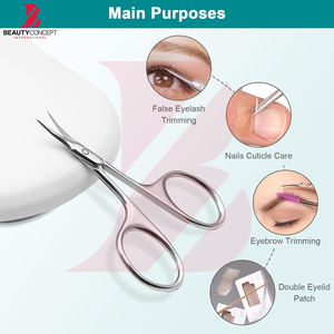 Tijeras para Cutículas con Logotipo Personalizado OEM, Herramienta para el Cuidado de las Uñas, Cuchilla Curva Afilada de Acero Inoxidable, Recortador, el Mejor Producto - Product Image 5