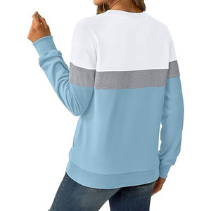 Sudaderas de algodón para mujer, cuello redondo, manga larga, ligeras, bonitas, para otoño e invierno, holgadas, informales, con bolsillos, cómodas - Product Image 6