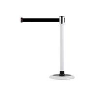 [BS-SW(BK)] Poteau de guidage à sangle rétractable lente, en métal durable, de qualité industrielle, résistant à l'eau, double revêtement PTFE