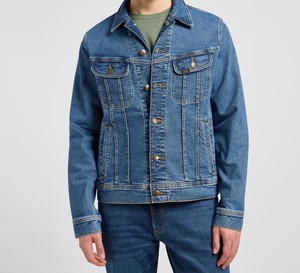 Veste en jean pour homme, veste en jean délavée, déchirée, décontractée, extensible, pour homme - Product Image 6