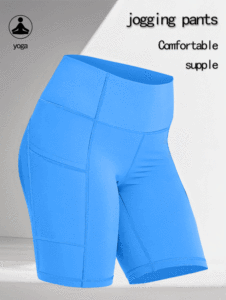 กางเกงโยคะเอวสูงระบายอากาศได้ดีสำหรับผู้หญิง 5 ชิ้น สไตล์ไบค์เกอร์ มีกระเป๋าเสริมสะโพก ไม่มีตะเข็บด้านหน้า - Product Image 6