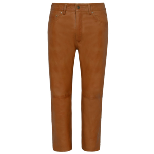 Hot Selling Customized <b>Men</b> <b>Leather</b> Pants High Quality Best Sale Solid Color Breathable Design OEM Service - Product Image 5