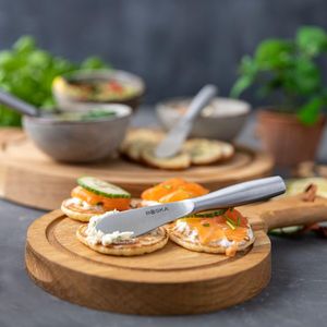 Couteaux à tartiner élégants Copenhagen pour beurre et fromage, 3 spatules à fromage en acier inoxydable pour fromages à croquer et apéritifs - Product Image 4