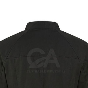 Chaqueta de Chef Transpirable, 100% Poliéster Tejido, Uniforme de Cocina, Manga Larga, Diseño con Botones al Frente, para Restaurante, Panadería, Hotel - Product Image 4