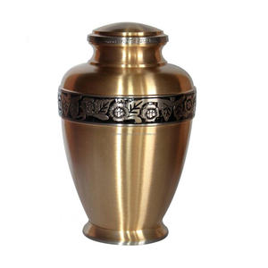 โกศเผาศพสำหรับผู้ใหญ่ราคุคลาสสิกทำด้วยมือโกศโลหะแข็งสำหรับขี้เถ้า - Product Image 5