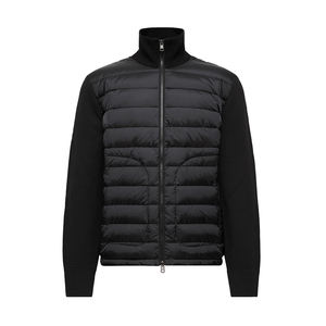 Chaqueta de Invierno para Hombre en Oferta, Chaqueta de Punto con Cuello Alto, Logotipo Frontal, Manga Larga, Relleno de Fibra de Poliéster, Estilo Urbano para Adultos - Product Image 1