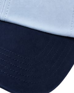 Manufacturer Customized Sky Blue And <b>Navy</b> Two Tone Baseball Cap Adjustable Unisex Cotton Sports Casual Outdoor Dad <b>Hat</b> Fashion - Product Image 4
