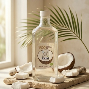 Exim Commodities Aceite de Coco Virgen Puro 100% 1 Litro - 100% Natural Prensado en Frío Listo para Usar Larga Vida Útil para una Alimentación Saludable Diaria - Product Image 1