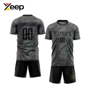 XEEP Customize Men's Soccer Uniform XC-SU-69 Breathable Polyester Heat-Transfer Printed Quick-Dry <b>Athletic</b> Classic Slim Fit OEM - Product Image 1
