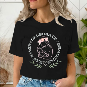 Camisetas de lactancia a la moda para mujer, ropa de lactancia de manga corta y ropa informal de verano, ropa de maternidad moderna para embarazo - Product Image 5