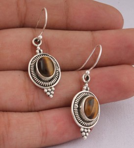 Wholesale 925 Sterling <b>Silver</b> Lapis Lazuli Oval Gemstone Vintage Engagement <b>Dangle</b> Drop <b>Earrings</b> Handmade Jewelry - Product Image 4