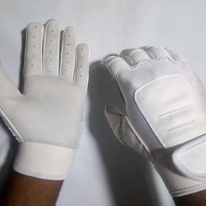 Guantes de Bateo de Béisbol Profesionales de Alta Calidad, Protección para las Manos, Softbol, Hombre, Palma de Cuero de Cabra, Transpirable, Rojo y Blanco - Product Image 5