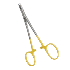 Porte-aiguille en carbure de tungstène TC Crile Wood 18 cm, instrument chirurgical dentaire pour sutures délicates de 4-0 à 6-0 - Product Image 2