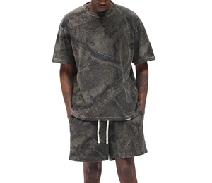 T-shirts surdimensionnés personnalisés en gros, style Hip Hop, 100% coton, pour hommes - T-shirts respirants imprimés et vierges de grande taille - Product Image 6