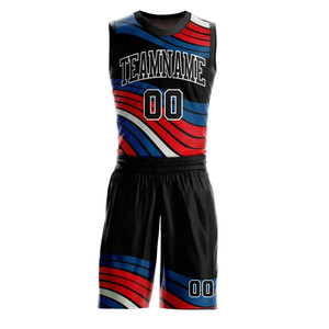 Custom Basketball Jersey Set Sleeveless Mesh Uniform With Team Name Number 00 For Adults All Seasons Sublimated <b>Print</b> - Product Image 2