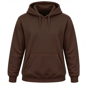 เสื้อฮู้ดสีเขียวล้วนสำหรับผู้หญิงจาก SHAMARK INDUSTRIES แขนเสื้อแบบดรอปโชว์เดอร์ มีกระเป๋าแบบจิงโจ้ ผลิตจากผ้าถักโพลีเอสเตอร์/คอตตอน - Product Image 2