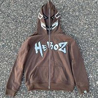 Sweat à capuche zippé double Y2K pour homme 2026 |   Pull imprimé à manches longues pour l'automne |   Niche Streetwear OEM