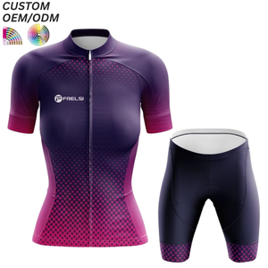 Ensembles de cyclisme personnalisés imprimés par sublimation, légers et à séchage rapide, maillots et cuissardes de vélo, support OEM ODM pour la vente en gros - Product Image 4