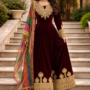 Robe Kuchi de style afghan très appréciée pour femmes, design original de haute qualité, vintage tribal, dentelle naturelle, costume Kuchi afghan pour mariage - Product Image 2