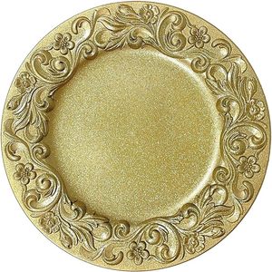 Plato de Presentación con Relieve, Vajilla Decorativa Premium para Bodas, Fiestas y Banquetes - Product Image 5
