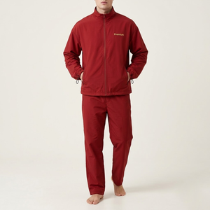 Ensemble de survêtement en nylon imperméable, fabricant OEM, veste et pantalon de sport personnalisés - Product Image 2