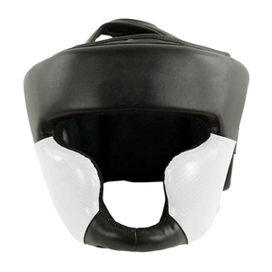 Protector de Cabeza de Boxeo Ajustable de PU Verde con Detalles Dorados, con Cierre de Gancho y Bucle para Adultos, Unisex, Diseño Transpirable - Product Image 1