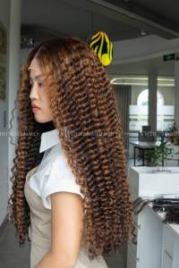 วิกผมยูเรเชียนแบบลอน HD สุดหรู100% ผมมนุษย์เวียดนามผมต่อผ้าเส้นเดียวพร้อมลูกไม้ใส - Product Image 2