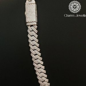 สร้อยคอ Charm Jewells สำหรับผู้ชาย ประดับมุกน้ำจืดทรงกลมเจียระไนแบบ Brilliant Cut ได้รับการรับรองจาก IGI เงินแท้ 925 ชุบทอง 14K - Product Image 4