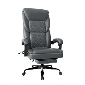 Chaise de bureau ergonomique avec support lombaire gonflable, chaise d'ordinateur confortable et large, repose-pieds, chaise de gaming avec système S Linked - Product Image 1